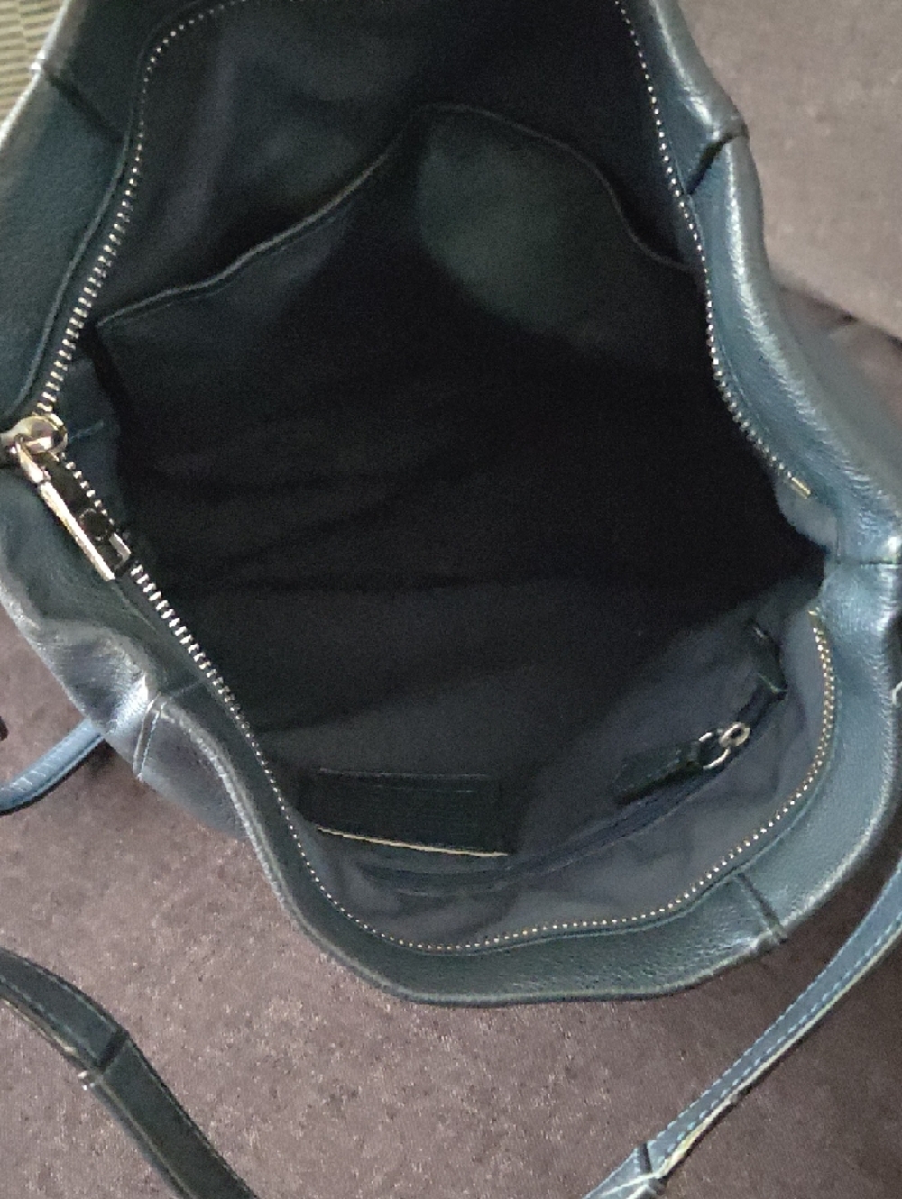 Coach Blue Pebble Leather Crossbody Bag - Picture 7 of 7